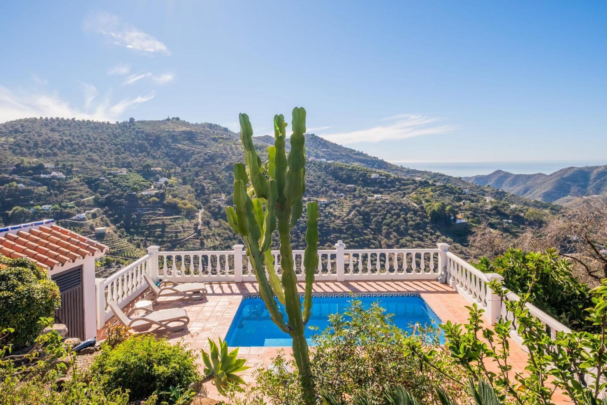 Casa La Siesta Villa With Magical View Own Pool Málaga Dış mekan fotoğraf