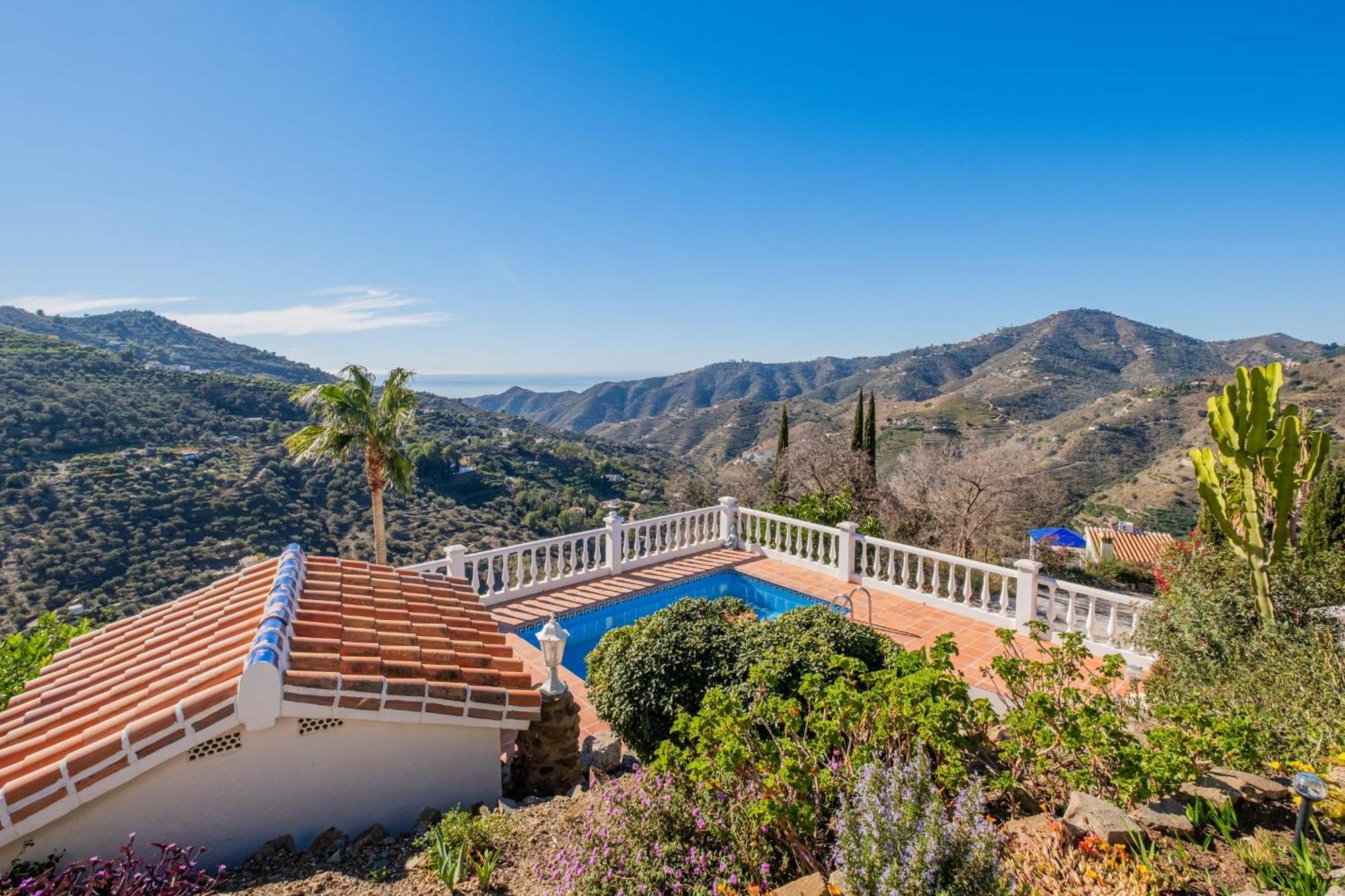 Casa La Siesta Villa With Magical View Own Pool Málaga Dış mekan fotoğraf
